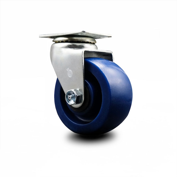 Service Caster 4 Inch Solid Polyurethane Wheel Swivel Caster with Ball Bearing SCC SCC-20S420-SPUB - main